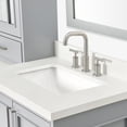 thumbnail image 5 of Ariel Stafford 85 In. Double Rectangle Sink Vanity Set With White Quartz Countertops In Grey, 5 of 11