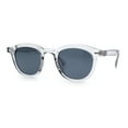 thumbnail image 5 of Micro Snug Round Hipster Horn Rim Nostalgic Retro Plastic Sunglasses Slate - Black, 5 of 7