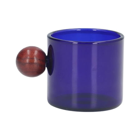 

Coffee Cup Heat Resistant Vintage Style Glasses Teacup Multipurpose Transparent For Coffee For Office Amber Green Blue