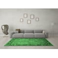 thumbnail image 3 of Ahgly Company Indoor Square Oriental Emerald Green Industrial Area Rugs, 3' Square, 3 of 4