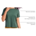 thumbnail image 4 of Remera CRZ YOGA de Algodón Pima Manga Corta Verde M, 4 of 5