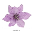thumbnail image 4 of Inteprter Árbol de Navidad Decorativo Flor Falsa Portátil Desmontable Moda Parque Jardín Artificial Simulación Festival Flores Kits de decoración para fiestas Púrpura Inteprter JR1170-05, 4 of 6