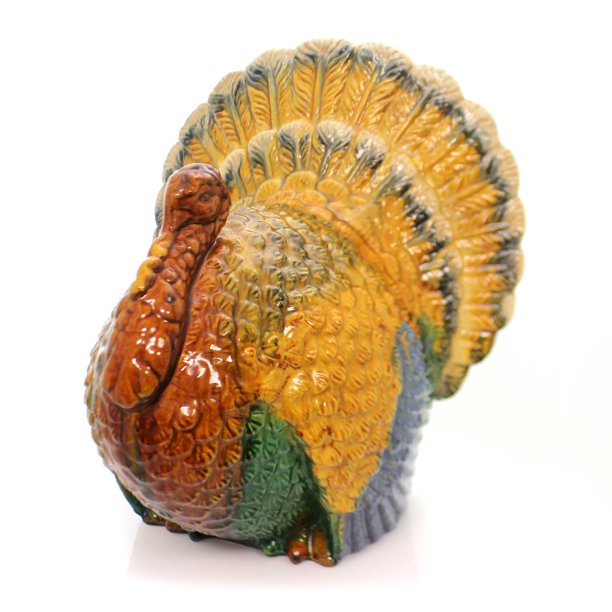 Thanksgiving Majestic Turkey Ceramic Centerpiece Dinner T1123 Walmart Com Walmart Com