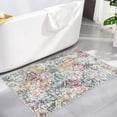 thumbnail image 4 of Moroccan Trellis Washable Rug, Kitchen Rugs for Entryway Bathroom, Non-Slip Indoor Door Mat Ultra-Thin, Small Oriental Throw Carpet for Bedroom Entry, 4 of 5