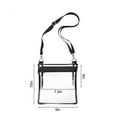 thumbnail image 3 of Pompotops Clear Crossbody Bag Clear Messenger Bag Clear Shoulder Bag Stadium Approved For Women And Men, Clear Purse For Concert Sport Event Work, 3 of 7