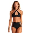 thumbnail image 2 of Vitamin A EcoLux Black Camilla Cross Neck Top 73TECB Black / 10, 2 of 3