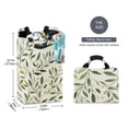 thumbnail image 2 of Yayeee Freestanding Laundry Hamper with Handle Collapsible Large Storage Basket for Clothes, Lush Greenery, 2 of 7