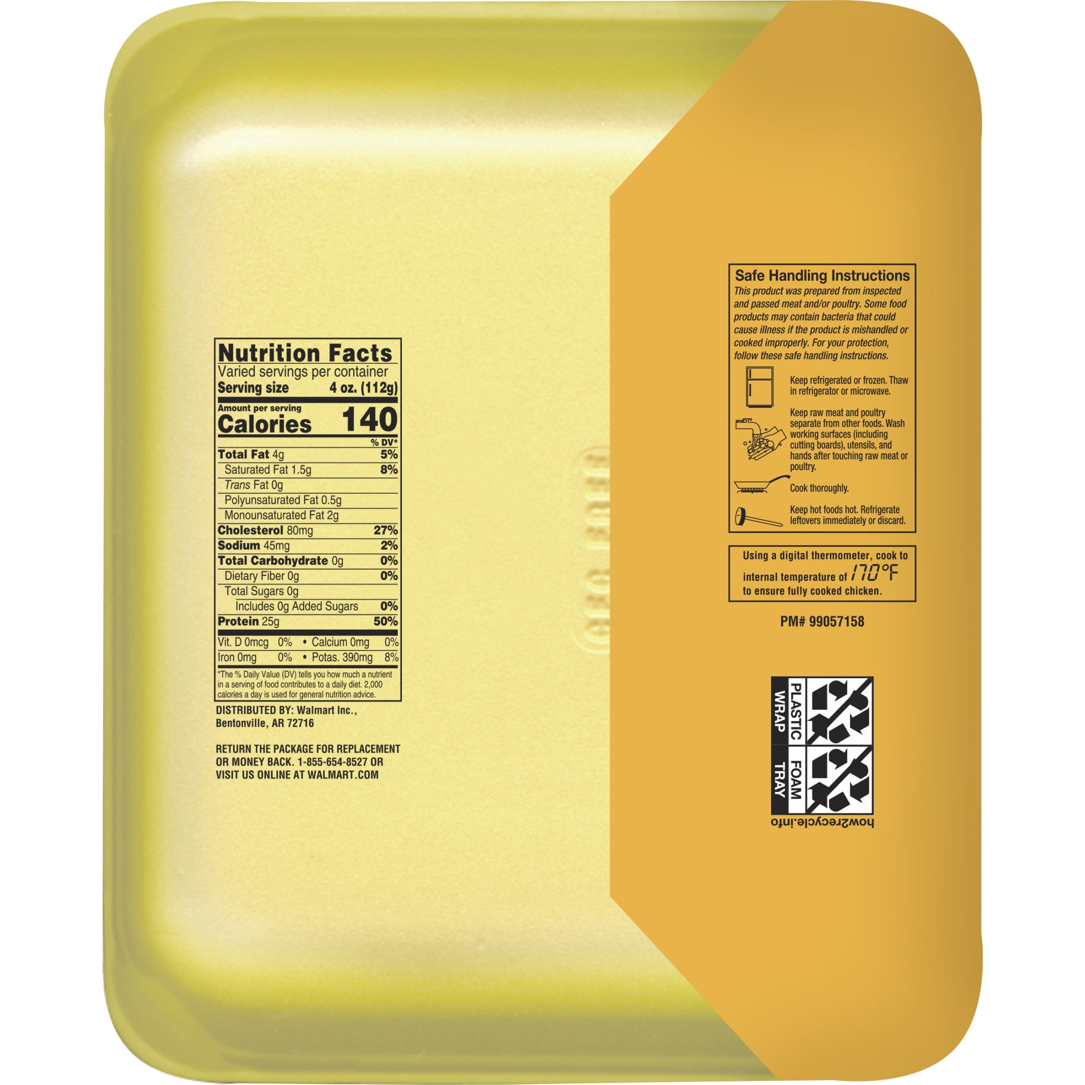 Freshness Guaranteed Thin-Sliced Boneless Skinless Chicken Breasts, 1.4 - 2.8 lb Tray