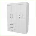 thumbnail image 3 of Chests & Wardrobes | FM FURNITURE Laurens Modern 4-Door Wardrobe with Drawers & Shelves | White | Particle Board, 3 of 8