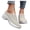 Beige, variant on Dakaela Women's Slip on Mesh Mule Loafer Shoes Fashion Low Wedge Work Walking Sneakers Slippers Beige 7