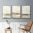 thumbnail image 5 of Abstract Neutral Tone Framed Wall Art – Slate Movement I – Premium Gallery Wrapped Canvas, L Floating Frame, 3 Piece Set, Ready to Hang, 5 of 9