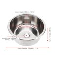 thumbnail image 3 of 304 Stainless Steel Round Sink Rust Resistant Large Capacity for RV Yacht 295 x 130mm, 3 of 3