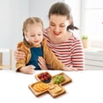 thumbnail image 5 of Hvmvliv Easter Wooden Charcuterie Board Wooden Serving Bowl with Food Dividers, Large Capacity Tray for Cheese Platters and Snacks Brown, 5 of 9