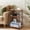 Rustic Brown, variant on GIANNA 3 Tier Side Sofa Tables, End Table for Living Room, Bedroom, Nightstand with Adjustable Feet, Grey