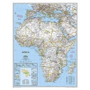 National Geographic Africa Classic Map, Laminated, 24" x 30.75"
