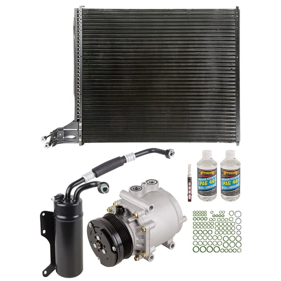 For Ford E-250 & E-350 Club Wagon A/C Kit w/ AC Compressor Condenser & Drier - BuyAutoParts