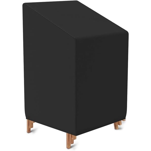 Funda para silla de jardín impermeable de tela Oxford 210D, fundas para sillones apilables, fundas para muebles de jardín de Patio exterior contra la intemperie 65x65x80/120cm TUNC Sencillez
