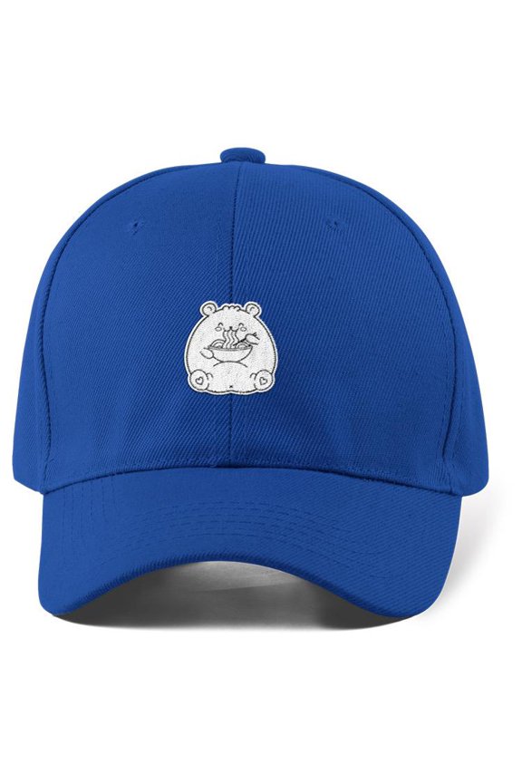 White Bear Eating Noodles Art Hat -Image by Shutterstock, Small