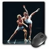3dRose Ballet Dance, Mouse Pad, 8 by 8 inches