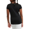 thumbnail image 3 of Hanes Girls Essential Tee 2-Pack, M, Black, 3 of 4