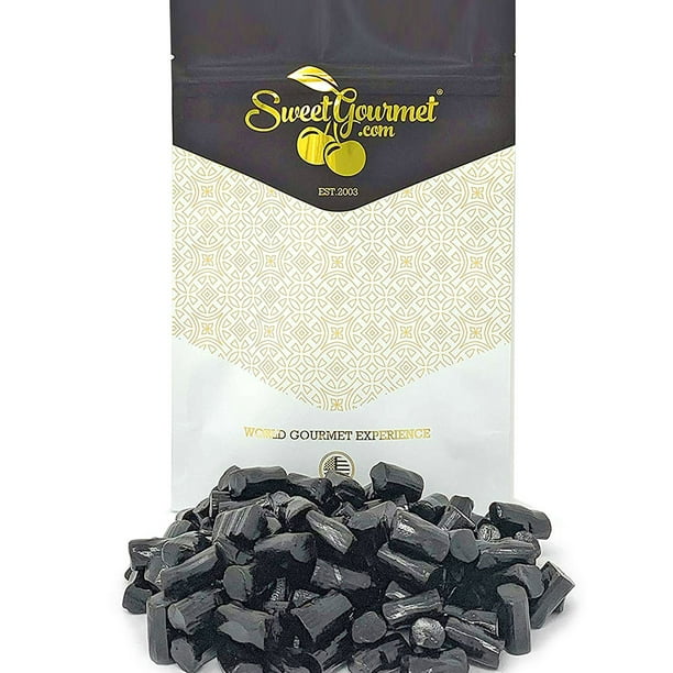 SweetGourmet Finnska Sugar Free Soft Black Licorice Candy 15oz