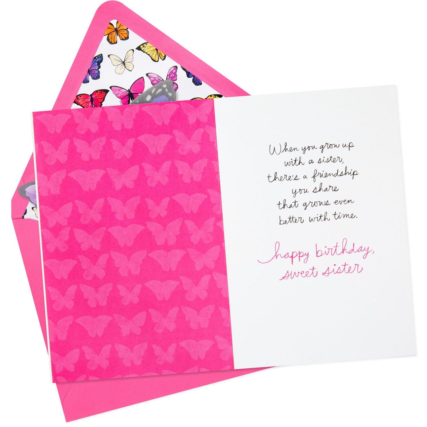 Carte de fête pour une sœur – Signature de Hallmark (Papillons)