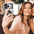 thumbnail image 5 of 17promax Case with Ring Stand 360Â°Ring Holder Kickstand [Support Car Mount] Rose Gold Plating Edge Slim Shockproof Protective Phone Case Cover for 17promax, Black, 5 of 6