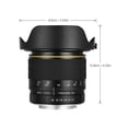 thumbnail image 2 of Lente de la cámara Lente ojo de pez de 8 mm f3.0 APS-C Enfoque manual Ultra gran angular para APS-C Compatible con cámara Canon Maboto Lente de la cámara, 2 of 7