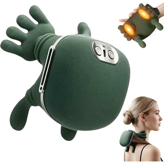Neck Massager, Simulated Palm Massage, Easy to Wear and Ergonomically Designed, Suitable for Bedroom, Office and Travel