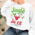 thumbnail image 4 of Chandail à Capuchon Jingle Juice pour Femmes, Décontracté, à Thème de Noël, Col Rond, Manches Longues, Chandail Molletonné, 4 of 4