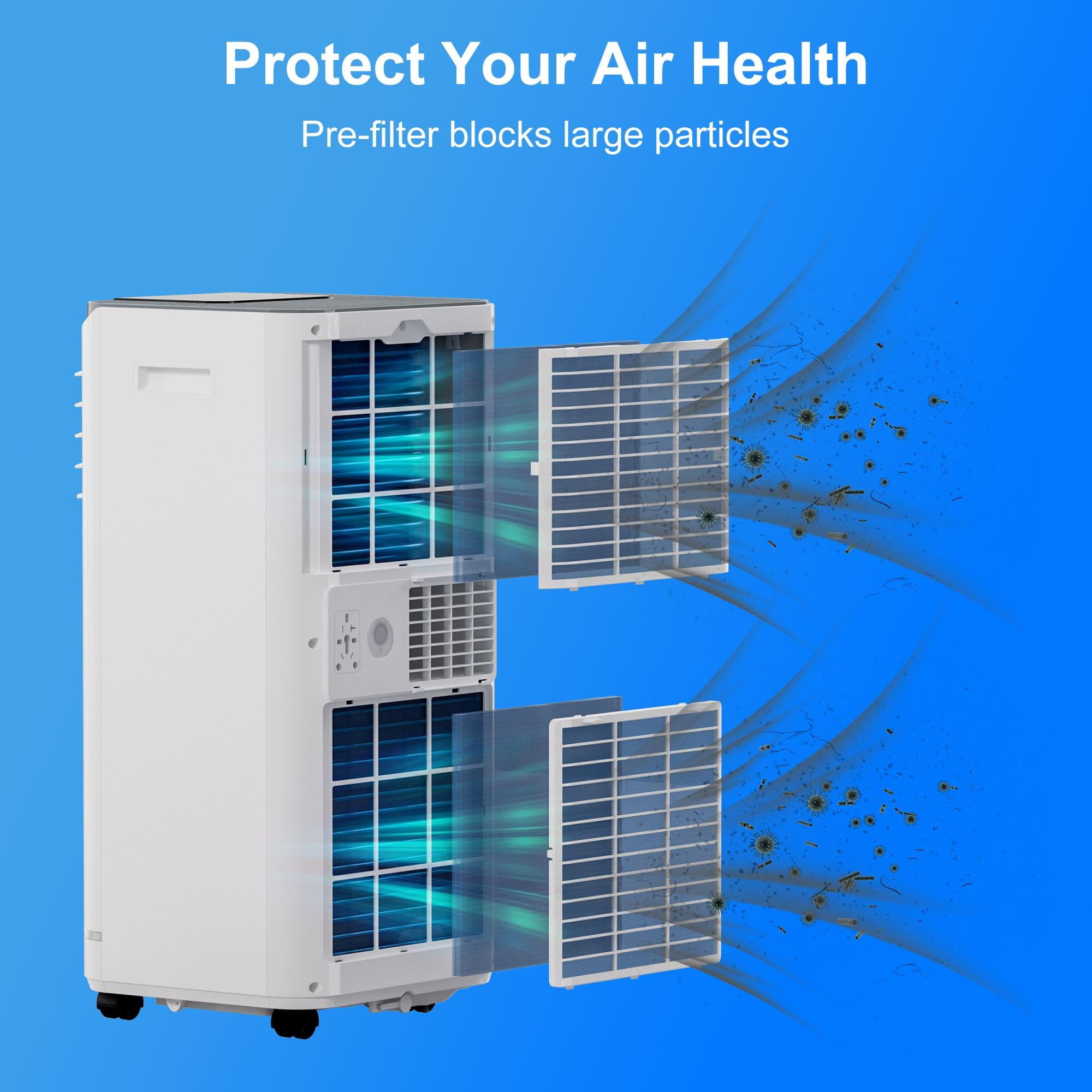 WIYTAMO Portable Air Conditioners 10000 BTU, Room AC Unit with Remote Control, Built-in Heater, Dehumidifier, Fan Mode, Cools up to 450 Sq. ft.(6450 WIYTAMO Portable Air Conditioners 10000 BTU, Room AC Unit with Remote Control, Built-in Heater, Dehumidifier, Fan Mode, Cools up to 450 Sq. ft.(6450