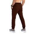thumbnail image 3 of Domuza Mens Lightweight Hiking Pants Drawstring Stretch Wasit Fishing Athletic Pants 2026 New Outdoor Running Workout Track Pants Brown L, 3 of 5