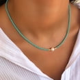 thumbnail image 2 of Gargantilla con colgante de perlas Qarigey joyería duradera y elegante para mujer color azul, 2 of 6