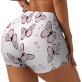 thumbnail image 2 of Naloa Butterflies (2) Biker Shorts for Women Seamless Scrunch Short Women’s Yoga Shorts for Gym Running Sport Shorts - XX-Large, 2 of 9