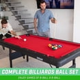 thumbnail image 2 of Juego de bolas de billar GoSports, tamaño reglamentario 57 mm, 170 g, 2 of 6