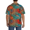 thumbnail image 3 of Kdxio Men'S Hawaiian Shirt For Men Short Sleeve Shirt Mandala Colorful 1 Summer Casual Holiday Beach Button Down T-Shirts, 3 of 5