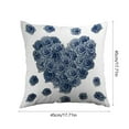 thumbnail image 3 of Euaioeiu Valentines Day Heart Pillowcase, Romantic Decor for Couch, 18x18 Inch Linen Throw Pillow Covers with Zipper, Festive Home Decor for Living Room Bedroom Sofa Anniversary Gift, 3 of 6