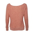 thumbnail image 3 of Independent Trading Co. Juniors' Wide Neck Sweaterfleece Crew PRM2400 Picante Heather XS, 3 of 3