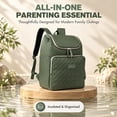thumbnail image 6 of DEFAHN Diaper Bag Backpack,Large Waterproof Baby Diaper Bag with 2 Thermal Pockets,Multifunctional Travel Bag For Mom & Dad Green, 6 of 7