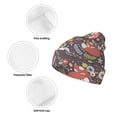 thumbnail image 3 of Disketp Foxes Winter Beanie for Men Women Beanie Knit Hat Cuffed Cap Beanie Knit Chunky Snow Cap, 3 of 6