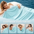thumbnail image 6 of Cooling Blanket for Hot Sleepers, Lightweight Breathable Blanket for Night Sweats Relief, Double Sided Cool to Touch Fabric Blanket for Bed and Sofa, 6 of 9