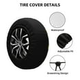 thumbnail image 2 of Sikiie Berry Fruits PVC Leather Spare Tire Wheel Cover Spare Tire Cover, for Car Truck SUV Camper Trailer Universal Fit(14-17in)-17 inch, 2 of 6