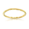 thumbnail image 2 of Solid Gold 14k Thin Twisted Band Stackable Ring 5, 2 of 9