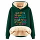 thumbnail image 1 of WILLBEST Sudadera para Mujer, Estilo Jersey Navideño de Manga Larga con Capucha y Estampado de Letras Grande, 1 of 4