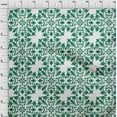 thumbnail image 4 of oneOone Rayon Green Fabric Asian Mosaic Sewing Material Print Fabric By The Yard 56 Inch Wide, 4 of 5