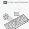thumbnail image 2 of Mini Wireless Keyboard Mouse Set Waterproof 2.4G for Mac Apple PC Computer Silver, 2 of 5