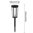 thumbnail image 3 of Decorative Solar Garden Light 36cm Dual Color LED Path Light Outdoor Waterproof IP65 Auto On/Off Solar Powered Landscape Lighting Stake Light for Yard Pathway Garden Walkway with 8-10 Hours Runtime, 3 of 9