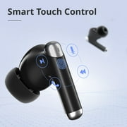 Tronsmart Sounfii R4 True Wireless In-Ear Earbuds, 12mm Drivers with Big Bass, 4 Mics ENC Clear Call, Smart Touch Control - Beige
