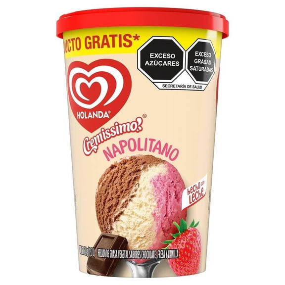 Bote de Helado Holanda napolitano 1.17 ml