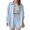 Light Blue, variant on RUTAYY Children Girls Outfits Sets Casual Summer Fall Solid Color Lapel Long Sleeve Pocket Shirt High Waist Drawstring Pocket Shorts Fashion Clothing, 7-8 Years